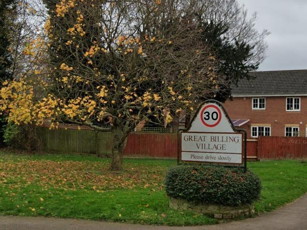 The area where prices have fallen the most is Billing and Riverside where prices are down 12.8 percent. The average house price in September 2020 was £211,903. Photo: Google Maps.
