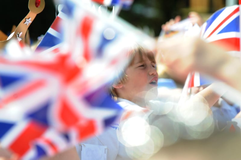 Birdham School pupils and teachers all turned out to celebrate the royal wedding with their own street party. Picture: Louise Adams C110689-1
