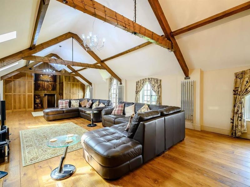 West Lodge converted farmhouse in Ecton is on the market for offers over 2million.
Listed by Fine & Country, marketed by Rightmove.