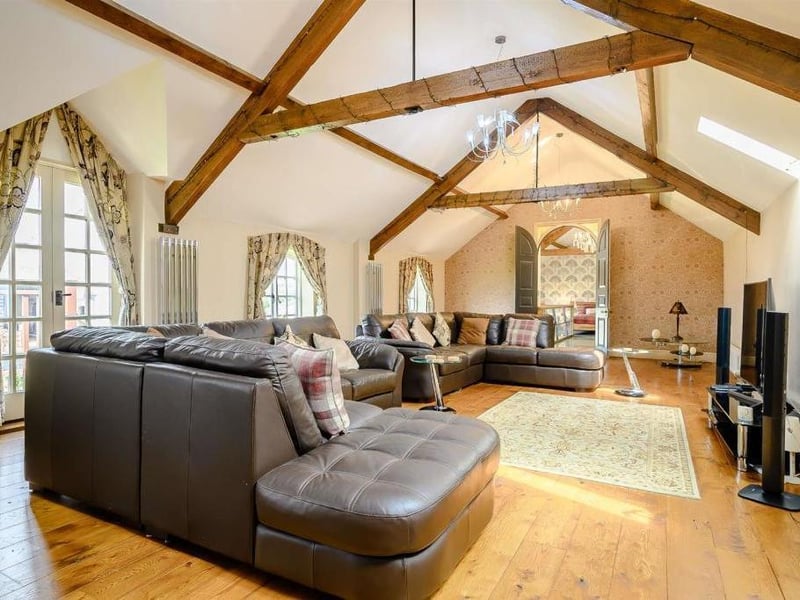 West Lodge converted farmhouse in Ecton is on the market for offers over 2million.
Listed by Fine & Country, marketed by Rightmove.