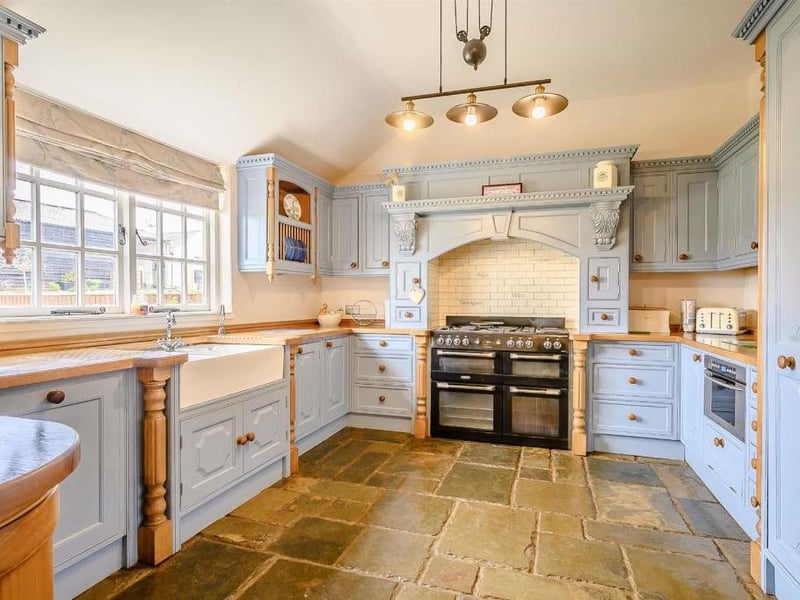 West Lodge converted farmhouse in Ecton is on the market for offers over 2million.
Listed by Fine & Country, marketed by Rightmove.