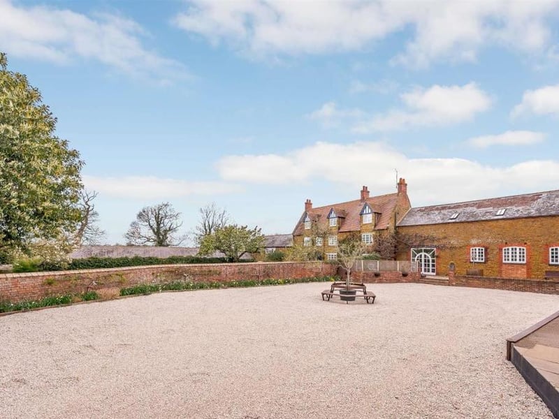 West Lodge converted farmhouse in Ecton is on the market for offers over 2million.
Listed by Fine & Country, marketed by Rightmove.