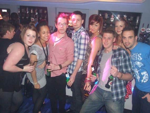 Friends on a night out in 2010