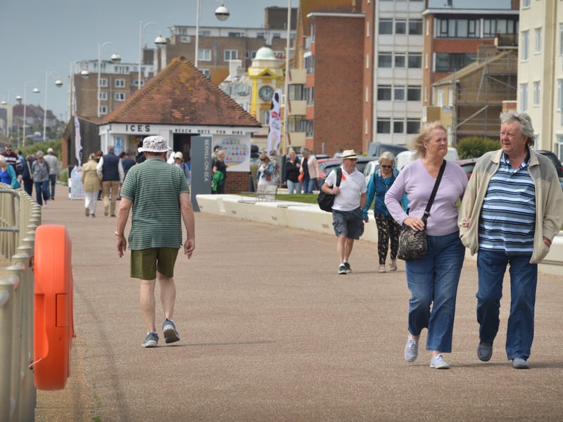 People enjoying Bexhill seafront over the bank holiday weekend. Photos taken on May 29. SUS-210531-071705001