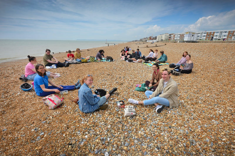 People enjoying Bexhill seafront over the bank holiday weekend. Photos taken on May 29. SUS-210531-071757001