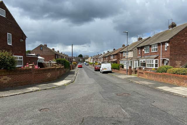 Mardale Avenue, Hartlepool, where the second highest number of anti-social behaviour incidents was recorded across town in May.