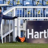 Dave Challinor during Hartlepool United's 1-0 win over Sutton. Picture by FRANK REID