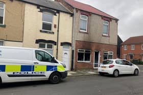 Police at the scene of an arson attack in Sheriff Street, Hartlepool, earlier this year.