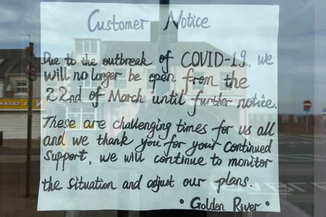 The Golden River has closed on Seaton Carew front.