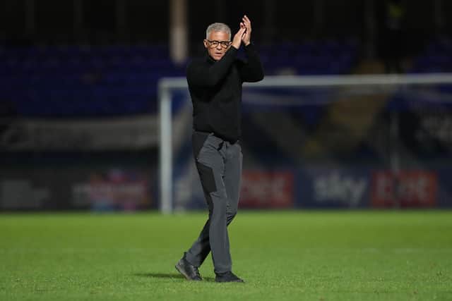 Keith Curle hinted Hartlepool United will not be bringing in any further free agent players after Salford City defeat. (Credit: Mark Fletcher | MI News)