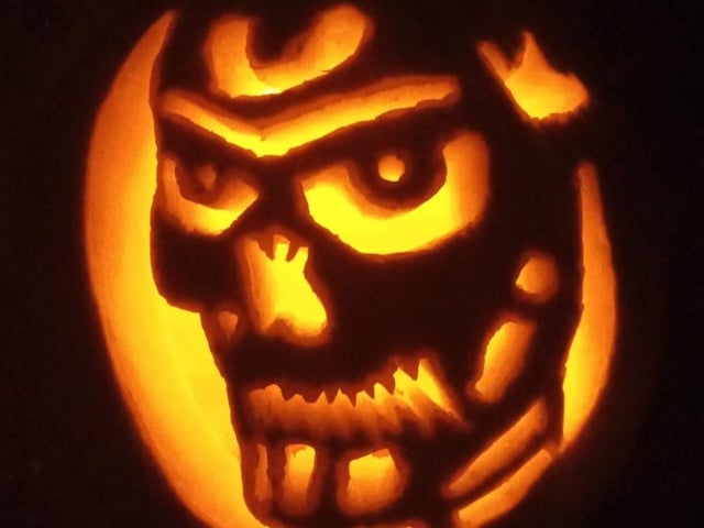 Celebrating National Pumpkin Day and Halloween with Leon Woods.
