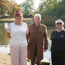 Rossmere Park Support Group co-chairs Beverley Mason, left, and Caroline Nicholson with Councillor Rob Darby.