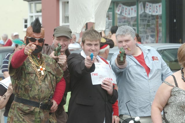 Residents dress up in fancy dress for the annual Greatham Feast in 2010.