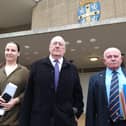 From left, Easington Colliery club stewardess Kayleigh Parkin, secretary Stephen Foster and chairman Danny Brown.