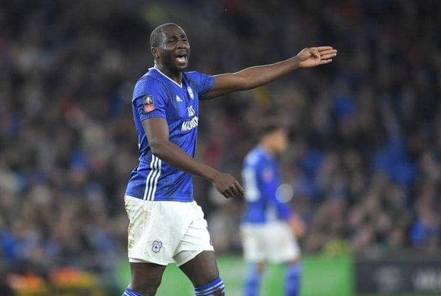 Sol Bamba playing for Cardiff.