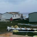 Damage at Crimdon Dene Holiday Park following Storm Arwen. Picture: Adam Reith, who was staying in the park at the time.