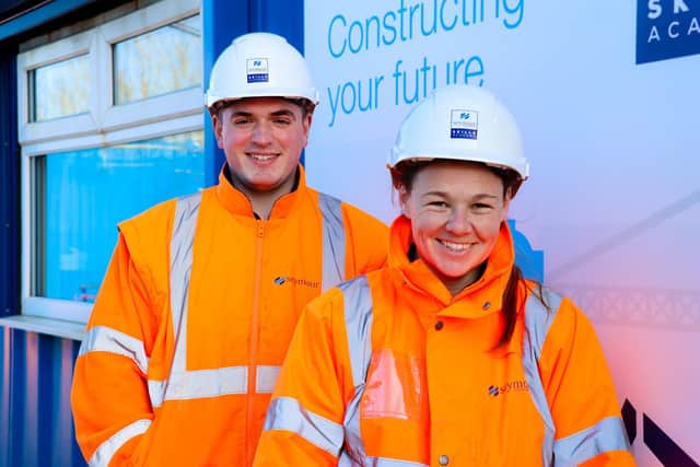 Amy Richards and Luke Willgress succeed at Seymour Skills Academy’s Gateway to Construction course, becoming industry trainers.