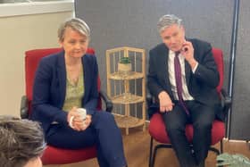 Yvette Cooper and Keir Starmer visited Hartlepool on Monday (April 3).