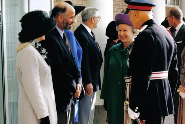 Alan gets to meet Her Majesty The Queen and Prince Philip at the opening of Durham County Cricket Club's Riverside ground.