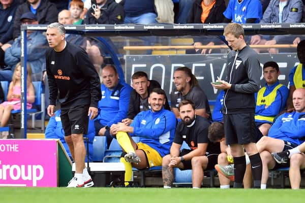 John Askey has shared his concerns over potential injuries with playing on artificial pitches with Hartlepool United set to take on Oxford City. Picture by FRANK REID