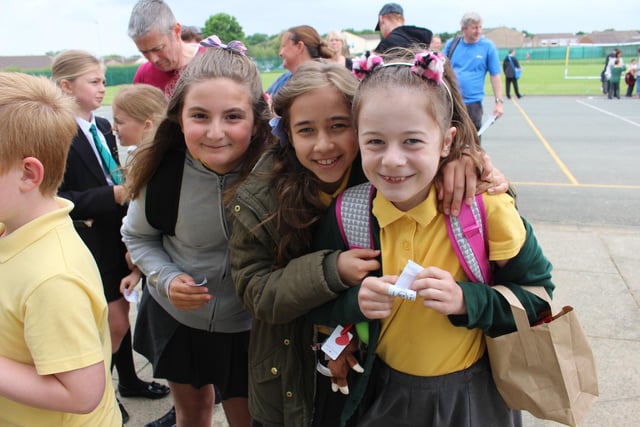 Pupils enjoy the Fens Primary School fair in 2017.