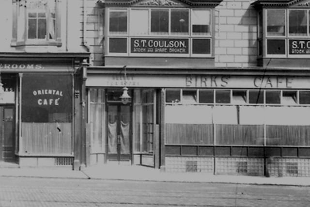 Birks with an Oriental cafe next to it. Photo: Hartlepool Library Service.