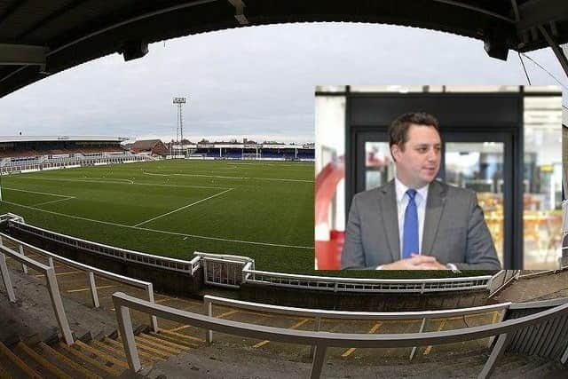 Tees Valley Mayor Ben Houchen is calling on the Government to provide grant funding for clubs like Hartlepool United.