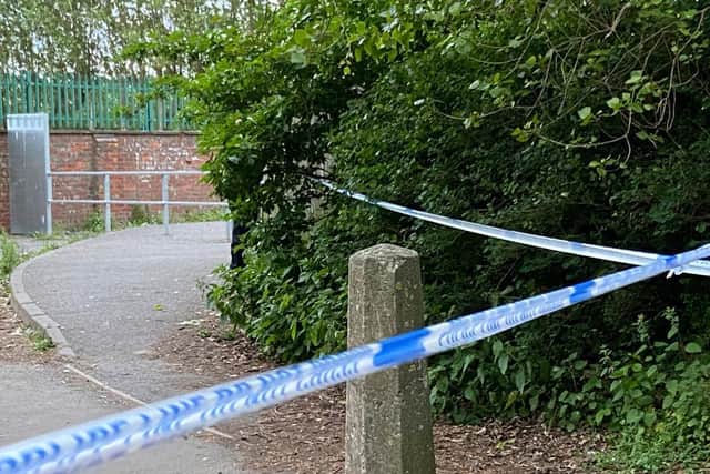Police have cordoned off a path off Wiltshire Way in Hartlepool after a body was found