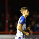 Joe Grey opened the scoring for Hartlepool United in their 3-1 defeat by Oldham Athletic on Boxing Day.