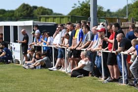 Hartlepool United supporters turned out in their numbers to help Billingham Synthonia. Picture by FRANK REID