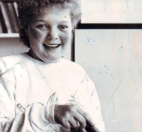 Mandy pictured in 1985.