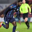 Emmanuel Dieseruvwe went off injured for Hartlepool United in the draw with Wealdstone