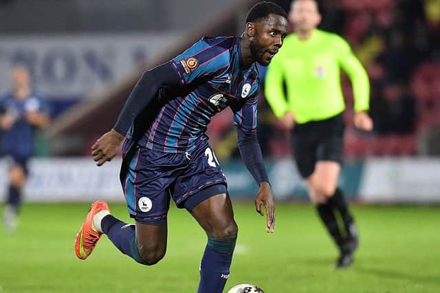 Emmanuel Dieseruvwe went off injured for Hartlepool United in the draw with Wealdstone