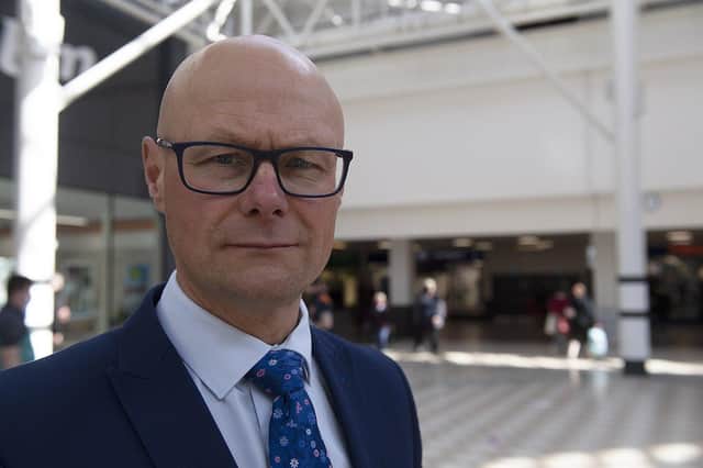 Middleton Grange Shopping centre manager Mark Rycraft and a store manager have praised the professionalism of shopping centre staff following an incident in which a young boy briefly stopped breathing