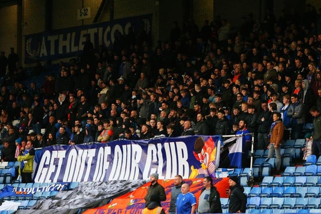 Oldham's stay in the Football League came to an end and although supporters had their disagreements with the ownership they still turned out in good numbers (Photo by James Gill/Getty Images)