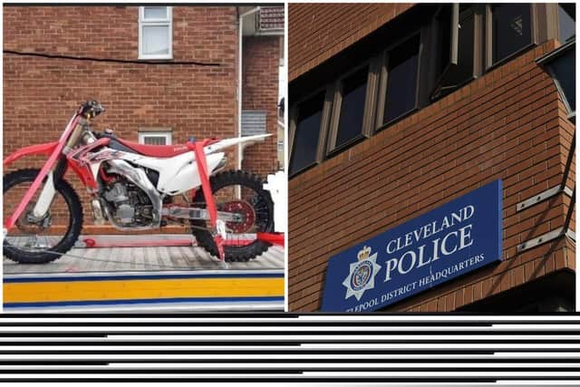 A bike recently seized by Hartlepool Police