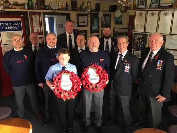 Hartlepool RNLI volunteers attend Remembrance Day services./Photo: RNLI