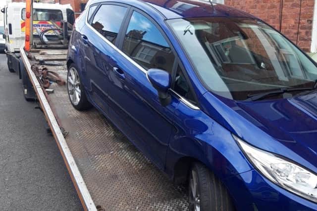 Police are appealing for help in tracing the driver of his car after it was abandoned in Hartlepool following a pursuit.