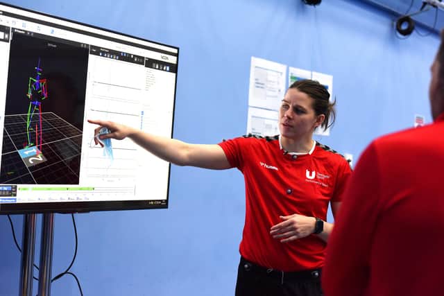 Hartlepool-born boxing champion Savannah Marshall during her Sports Science course at Teesside University. Photo courtesy of Teesside University.