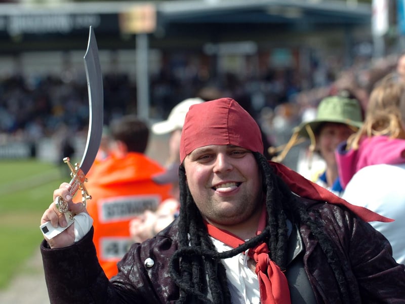 A Poolie pirate at Bristol Rovers in 2009.