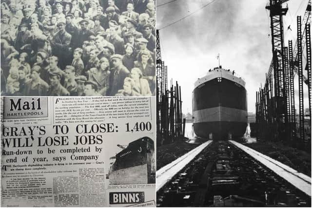 A sad day for shipbuilding in Hartlepool.