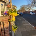 Flowers have been laid on Chester Road.