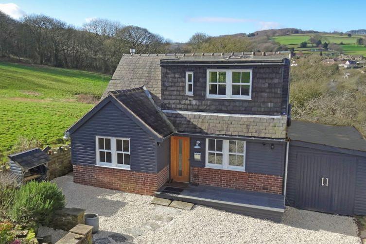 This four-bedroom, detached home, viewed more than 1,100 times, is "surrounded by delightful open countryside". It is on the market for £500,000 with Sally Botham Estates.