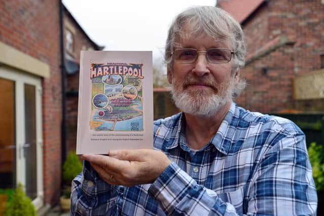 Author Ian Lightfoot with his book. Picture by FRANK REID