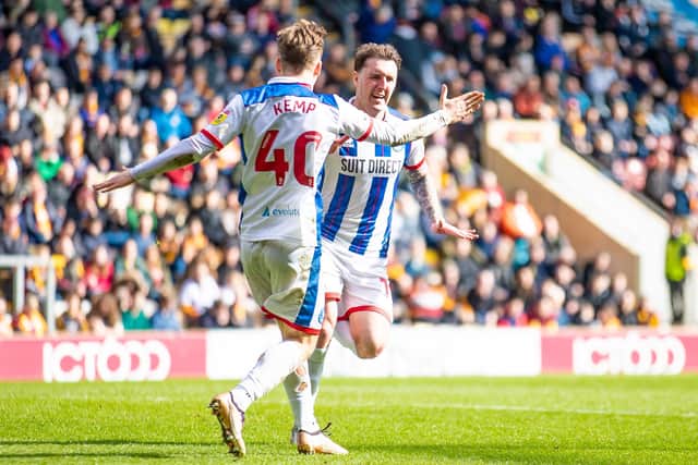 Callum Cooke and Dan Kemp once again displayed their importance to Hartlepool United in the 2-2 draw with Bradford City. (Photo: Mike Morese | MI News)