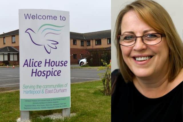 Alice House Hospice and Chief Executive Tracy Woodall.