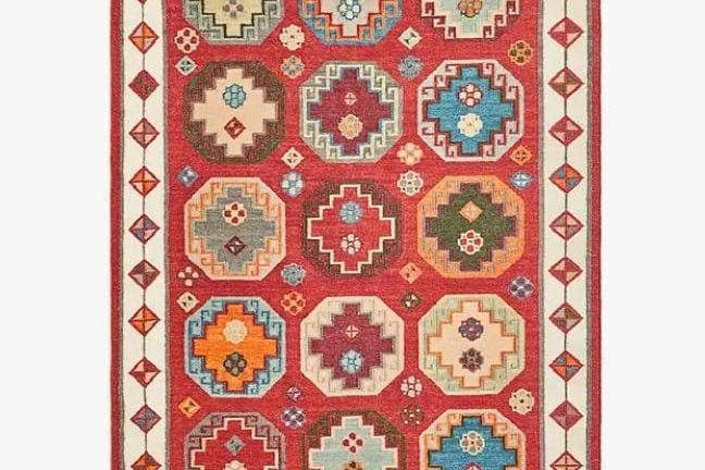 If you want to stand out from the crowd, opt for this unusual-looking traditional-style rug. If one of these placed strategically in your living room doesn’t scream posh, we don’t know what does.