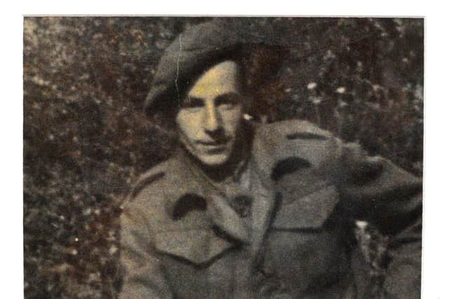 Hartlepool veteran Roland Payne pictured in his younger days in the military.