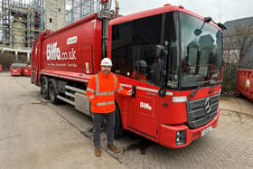 Manager Richard Nicol  at the Biffa recycling plant in Hartlepool.