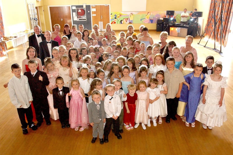 Staff and pupils at Carley Hill Primary School got dressed up for a 2004 mini prom to mark the last day of school.